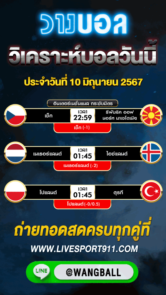 วิเคราะห์บอลวันนี้ 10-06-67