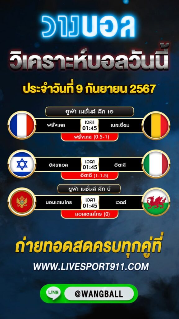 วิเคราะห์บอลวันนี้ 09-09-67